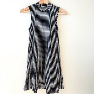 Ardene Sleeveless Mock Neck Striped Dress